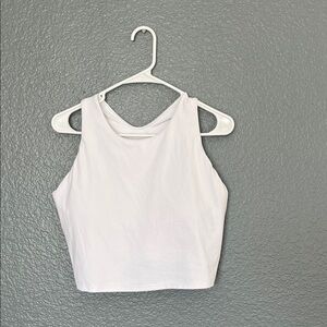 Athleta White Racerback Women's Top